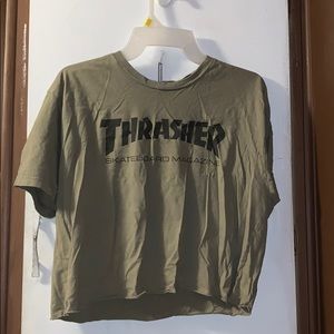 thrasher crop top
